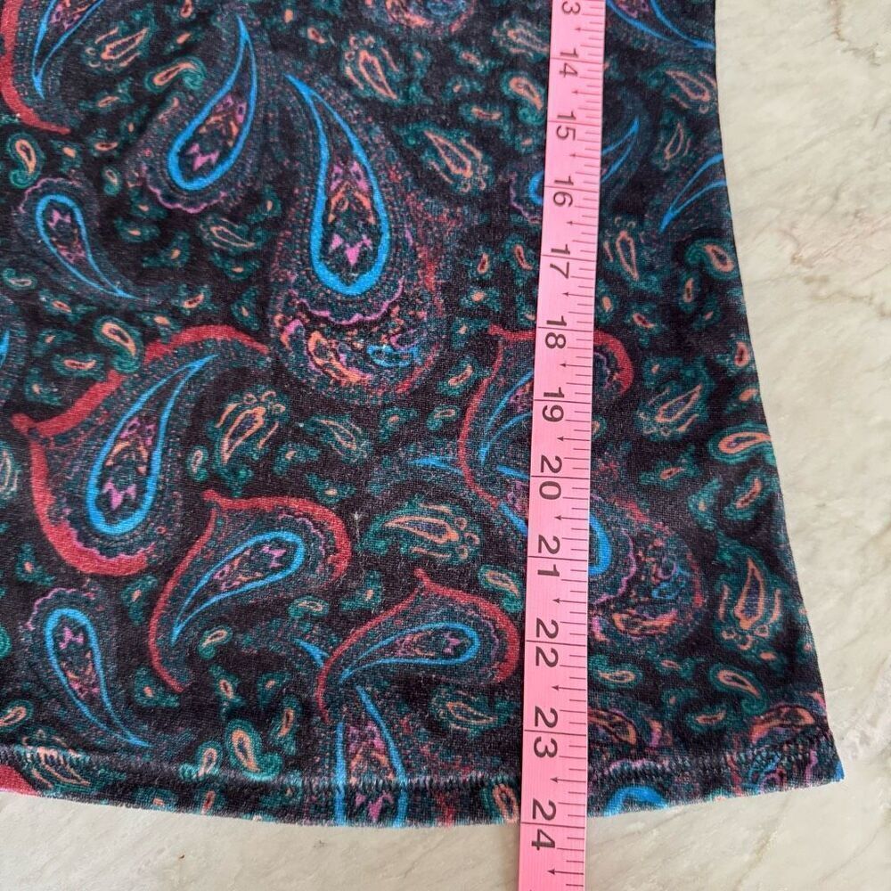Free People L’amour Paisley Velvet Top size XS - Picture 11 of 11